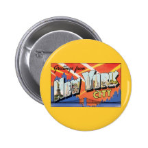 Voyage vintage, salutations de New York City NYC Pin's