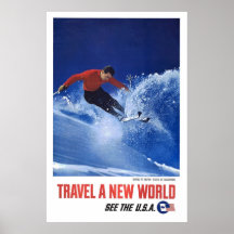 Voyagent un nouveau monde voient les Etats-Unis Posters
