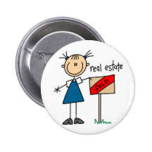 Vrai agent immobilier pin's avec agrafe