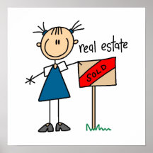 Vrai agent immobilier poster