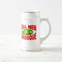 Vrai barbecue d'hommes. Conception drôle pour le r Tasse À Café