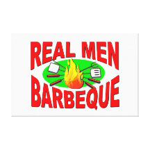 Vrai barbecue d'hommes. Conception drôle pour le r Toile Tendue Sur Châssis