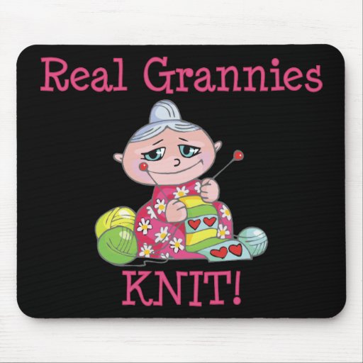 Vrai KNIT de mamies ! Tapis De Souris