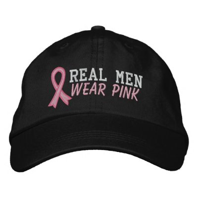Vrai rose de vêtements pour hommes - cancer du sei casquette de baseball Vrai rose de vêtements pour hommes - cancer du sei casquette de baseball