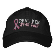 Vrai rose de vêtements pour hommes - cancer du sei casquette de baseball