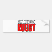 Vrai rugby de jeu d'hommes autocollant pour voiture