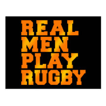 Vrai rugby de jeu d'hommes carte postale