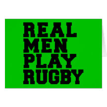 Vrai rugby de jeu d'hommes cartes de vœux