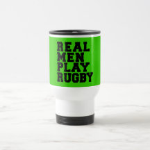Vrai rugby de jeu d'hommes tasse à café