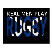 Vrai rugby Ecosse de jeu d'hommes Carte Postale