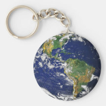Vraie photographie de monde Keychain Porte-clés