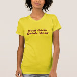 Vraie pièce en t de bière de boissons de filles t-shirts
