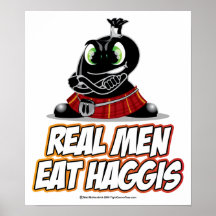 Vrais vêtements pour hommes Haggis Posters