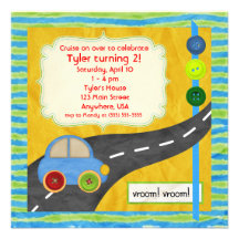 Vroom ! Invitation d'anniversaire