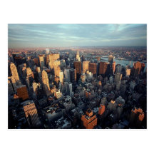 Vue aérienne Chrysler de New York City construisan Carte Postale