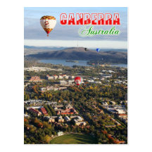 Vue aérienne de capitale de Canberra - de l'Austra Cartes Postales
