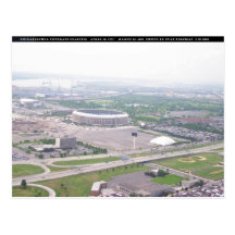Vue aérienne de Veterans Stadium de PA de Philadel Cartes Postales