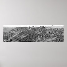 Vue au Ne sur Black Mesa - I (couleur Desat.) Posters