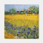 Vue d'Arles avec la peinture de Vincent van Gogh d Magnets