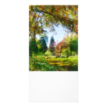 Vue d'automne modèle pour photocarte