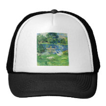 Vue de Bois de Boulogne par Berthe Morisot Casquette