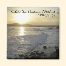 Vue de Cabo San Lucas du coucher du soleil DA Mona magnets