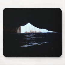 Vue de caverne tapis de souris