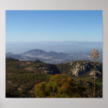 Vue de crête de grès, montagnes de Santa Monica Posters