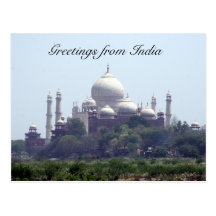 vue de dôme du Taj Mahal Cartes Postales