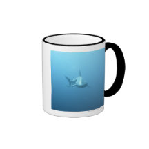 Vue de face d'un requin de tigre tasse à café