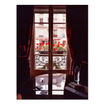 Vue de fenêtre de Paris Cartes Postales