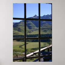 Vue de fenêtre poster