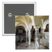 Vue de la crypte de St Paul, ANNONCE c.634 Badges