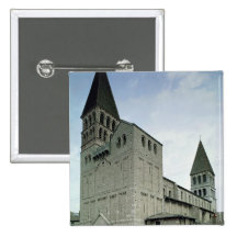 Vue de la façade occidentale, 10ème-11ème siècle badge avec épingle