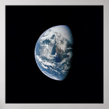 Vue de la terre d'Apollo 13 Posters