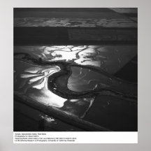 Vue de la vallée de Sacramento par Ansel Adams Affiche