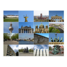 Vue de la ville de Berlin en Allemagne Carte Postale