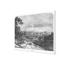 Vue de Manchester, gravée par T.Gustyne Toiles Tendues Sur Châssis