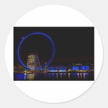 Vue de nuit d'oeil de Londres Autocollants