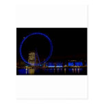 Vue de nuit d'oeil de Londres Cartes Postales