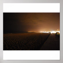 Vue de plage affiche