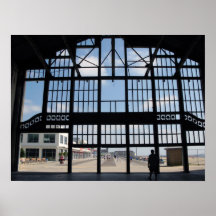 Vue de promenade du parc NJ d'Asbury du bâtiment d Affiche