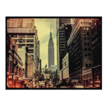 Vue de rue d'empire carte postale
