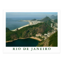 "Vue de Sugarloaf, carte postale de Rio de Janeiro