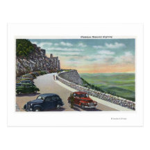 Vue de vieilles voitures sur le mémorial Hwy de Wh Cartes Postales