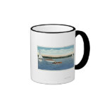 Vue de voile et de canots automobiles sur le lac O Tasse À Café