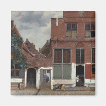 Vue des maisons à Delft la petite rue Aimants