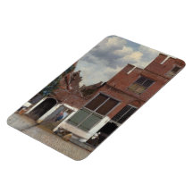 Vue des maisons à Delft la petite rue Magnet