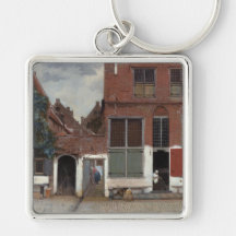 Vue des maisons à Delft la petite rue Porte-clefs