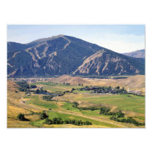 Vue d'été de la région de Ketchum/Sun Valley Photos D’art